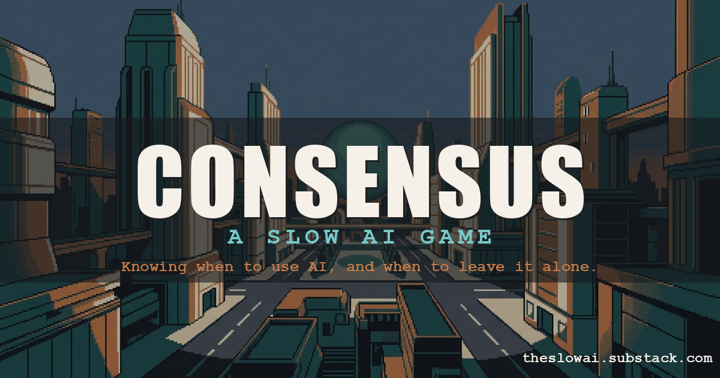 Consensus title screen