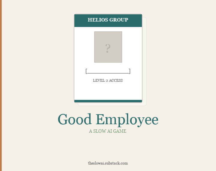 Good Employee title screen
